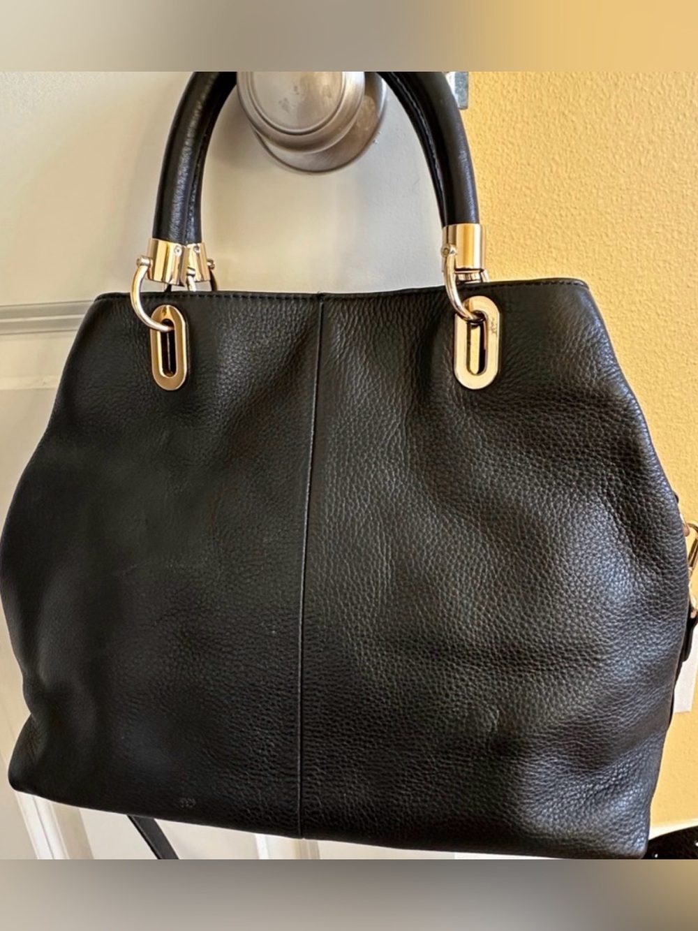 Vince Camuto Black Leather Bag - Picture 3 of 5